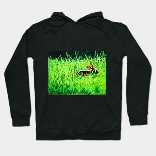 Rabbit in the Grass Hoodie